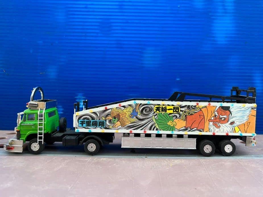 デコトラ　ミニロケット デコトラ ミニロケット みちのく花電車(四軸ウイング) - AOSHIMA