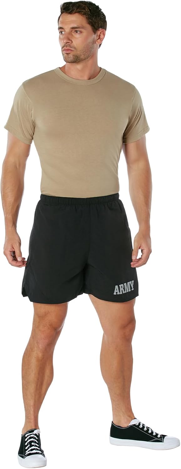 Rothco Lightweight Army Physical Training PT Shorts – Mens Athletic Gym Workout Exercise Shorts