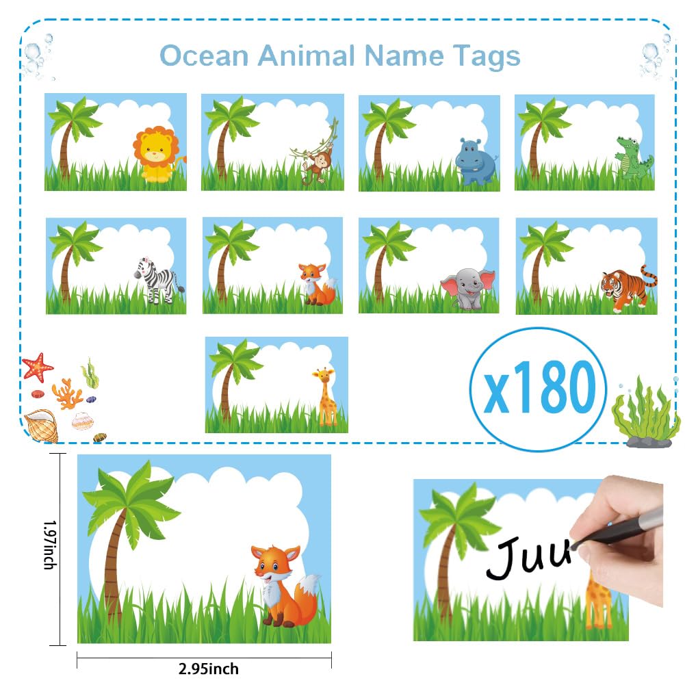amazon-com-yeahbear-180-pcs-jungle-safari-animal-name-tags-stickers-self-adhesive-cute-animal-name-stickers-name-labels-for-back-to-school-classroom-kids-students-office-products for Free Printable Jungle Animal Name Tags Amazon.com: YEAHBEAR 180 PCS Jungle Safari Animal Name Tags Stickers, Self Adhesive Cute Animal Name Stickers Name Labels for Back to School Classroom Kids Students : Office Products for Free Printable Jungle Animal Name Tags
