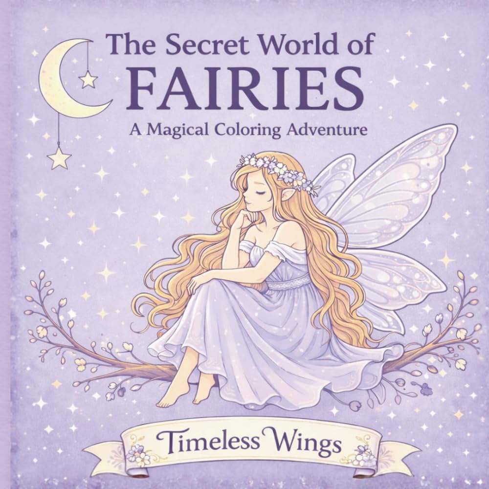 The Secret World of Fairies: A Magical Coloring Adventure: Timeless Wings