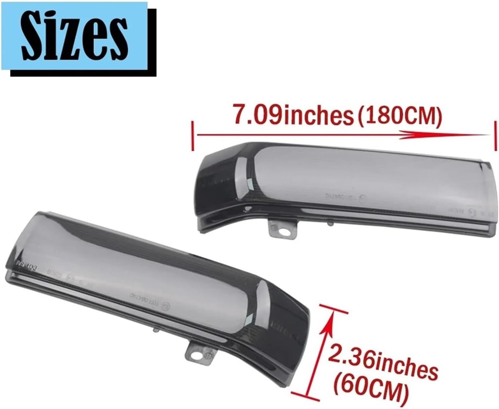 Indicatori di direzione per auto Spia luminosa specchietto laterale per Opel, per Vauxhall 2012-2017,per Combo 2012-2022(Bianco)