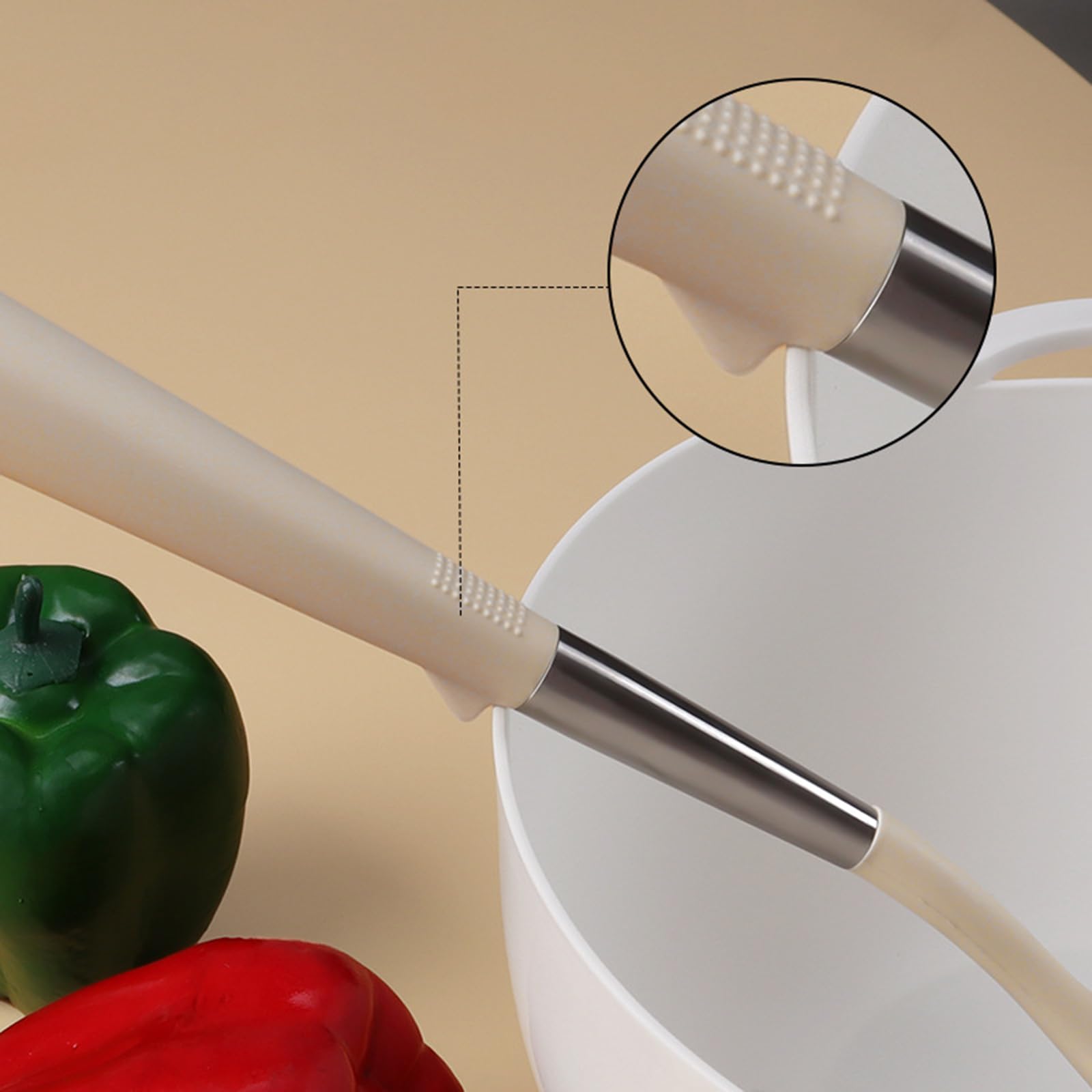 Küchenhelfer Set, Silikon Kochutensilien Kochbesteck Set, Hitzebeständiger Kochgeschirr,Antihaft Kochset Küchenutensilien, Spülmaschinenfest 7 Teiliges