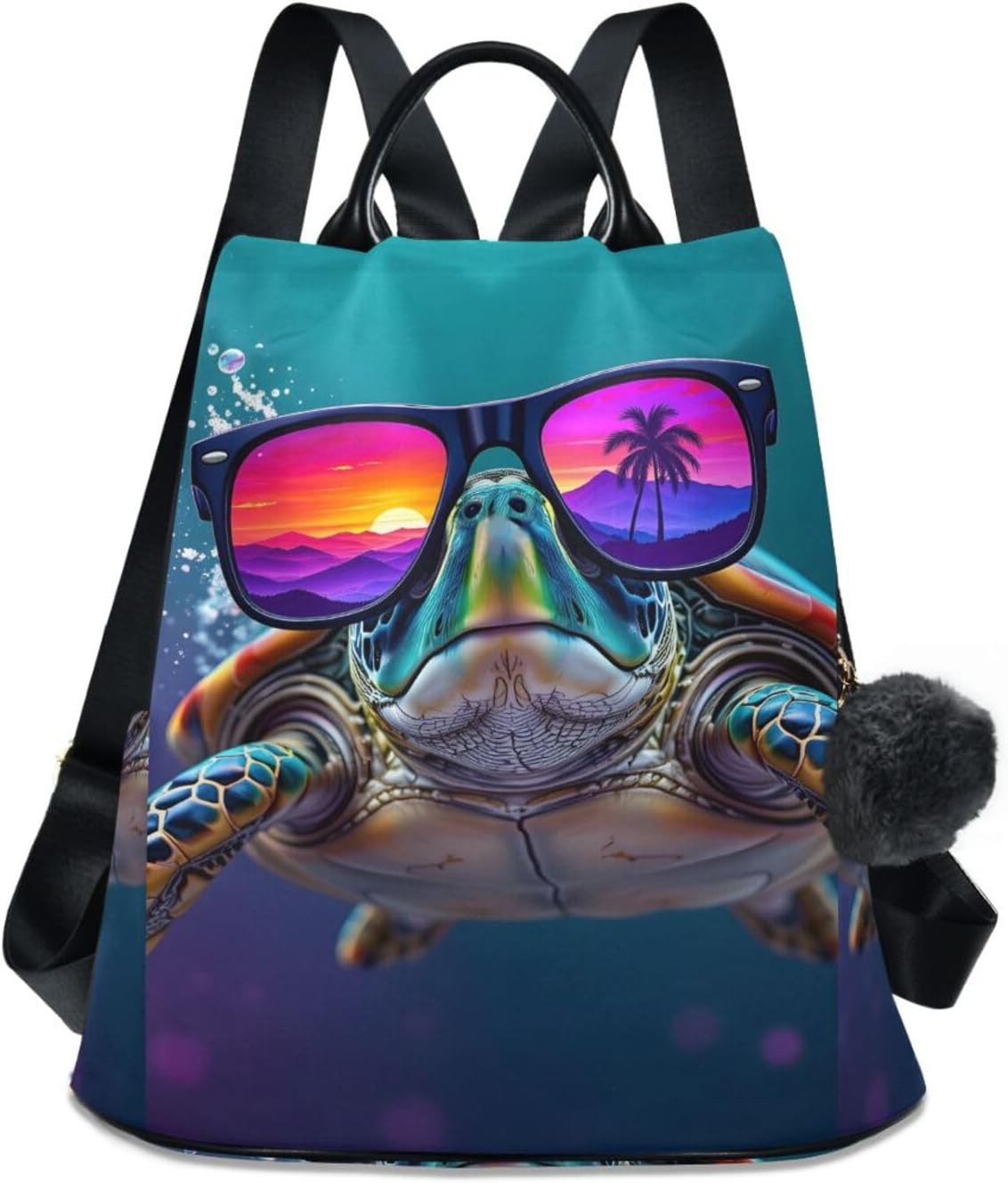 ALAZA Sea Turtle Summer(1) Backpack Purse for Women Anti Theft Fashion Back Pack Shoulder Bag