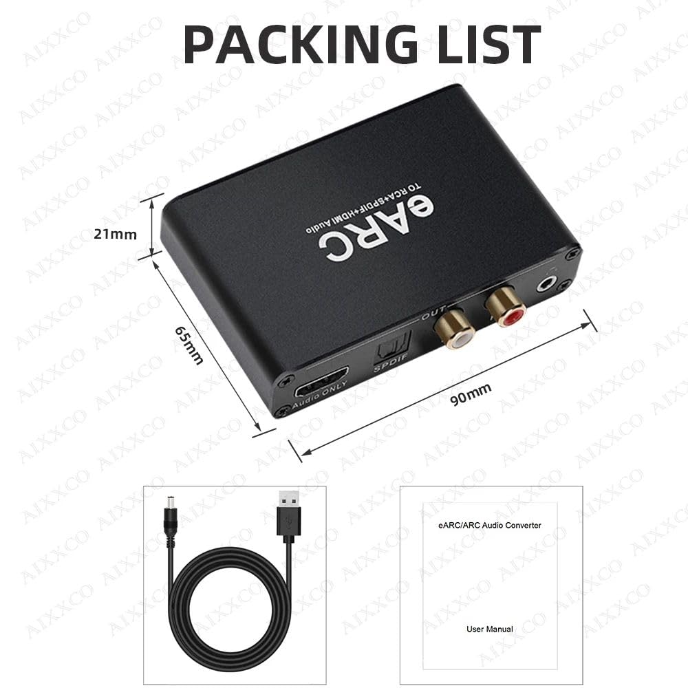 Amazon.co.jp: HDMI eARC ARC オーディオ抽出器 192Khz コンバータ