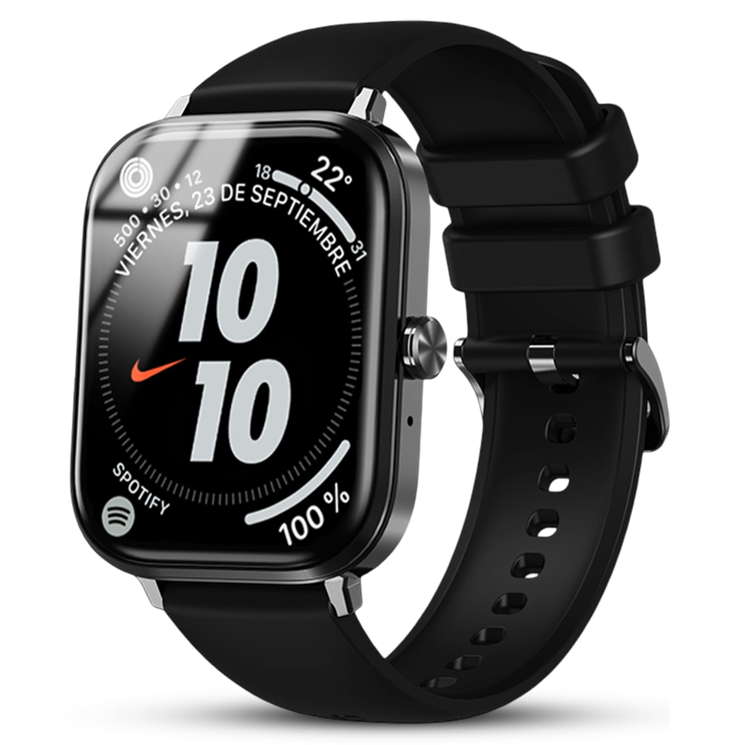 Nervfit Maverick 1.78" AMOLED Luxury Smart Watch with Always-On Display, Bluetooth Calling, AI Voice Assistant, IP68 Waterproof, Heart Rate & SpO2 Monitor, and 100+ Sports Modes