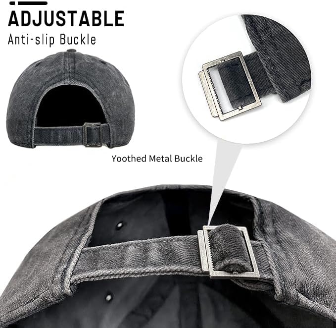 Negi Retro Baseball Cap Denim Hat for Women Female Washed Distressed Adjustable Dad Hats Unconstructed Cotton - Image 4