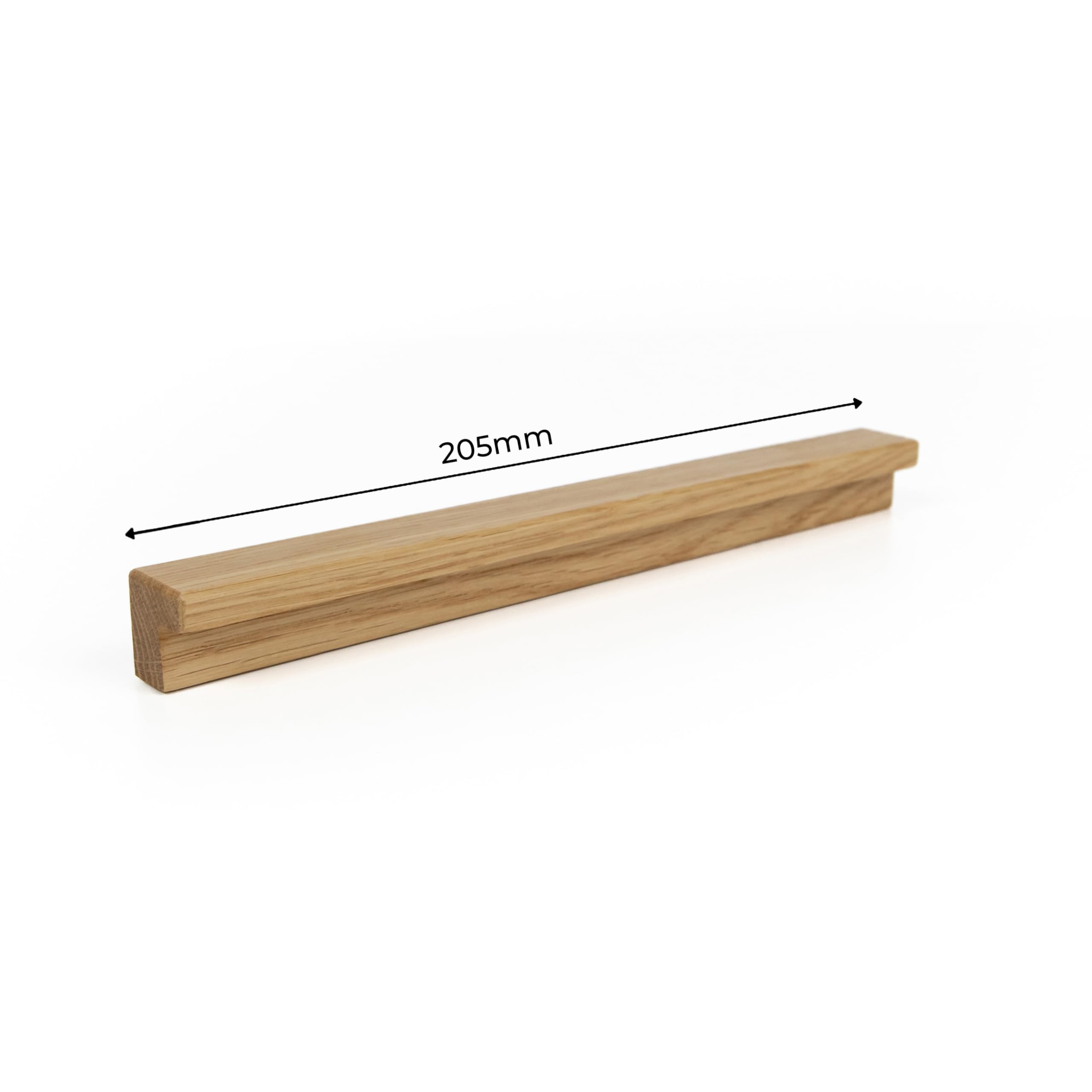 tiradores para muebles - BATO 6 piezas 20,5 cm - pomos para muebles de madera de roble - decoración de madera - tiradores para armarios de cocina - pomos para armarios