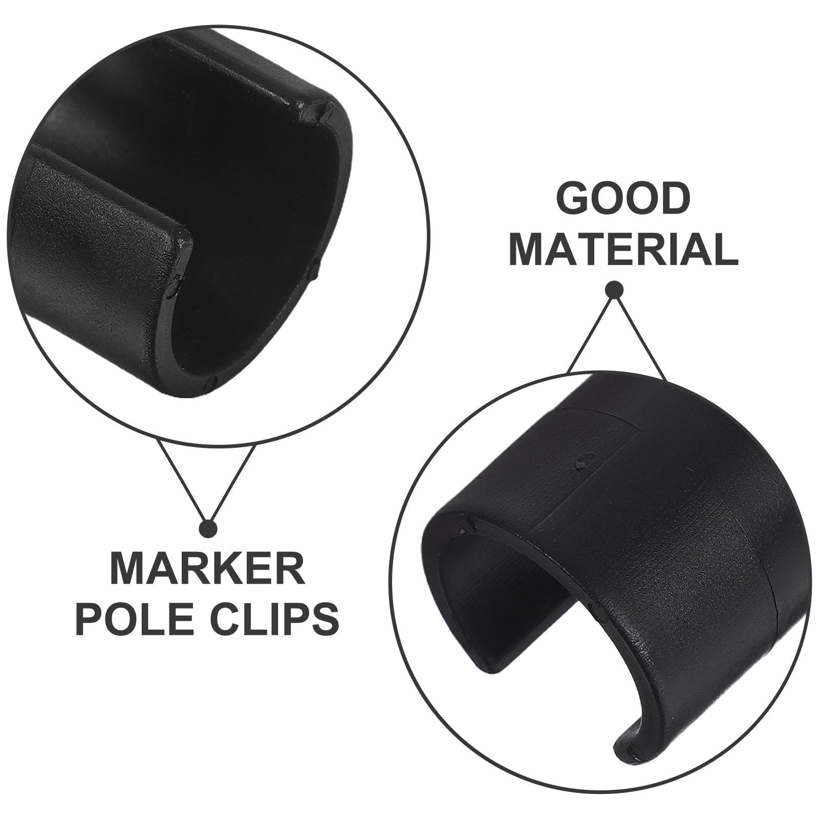 10 Clips d'Angle en ABS pour Poteaux de Drapeau Corner Pinces de Fixation Stables pour Entraînement et Match de Football Lot de 10 Pièces Accessoires Solide pour Terrain de