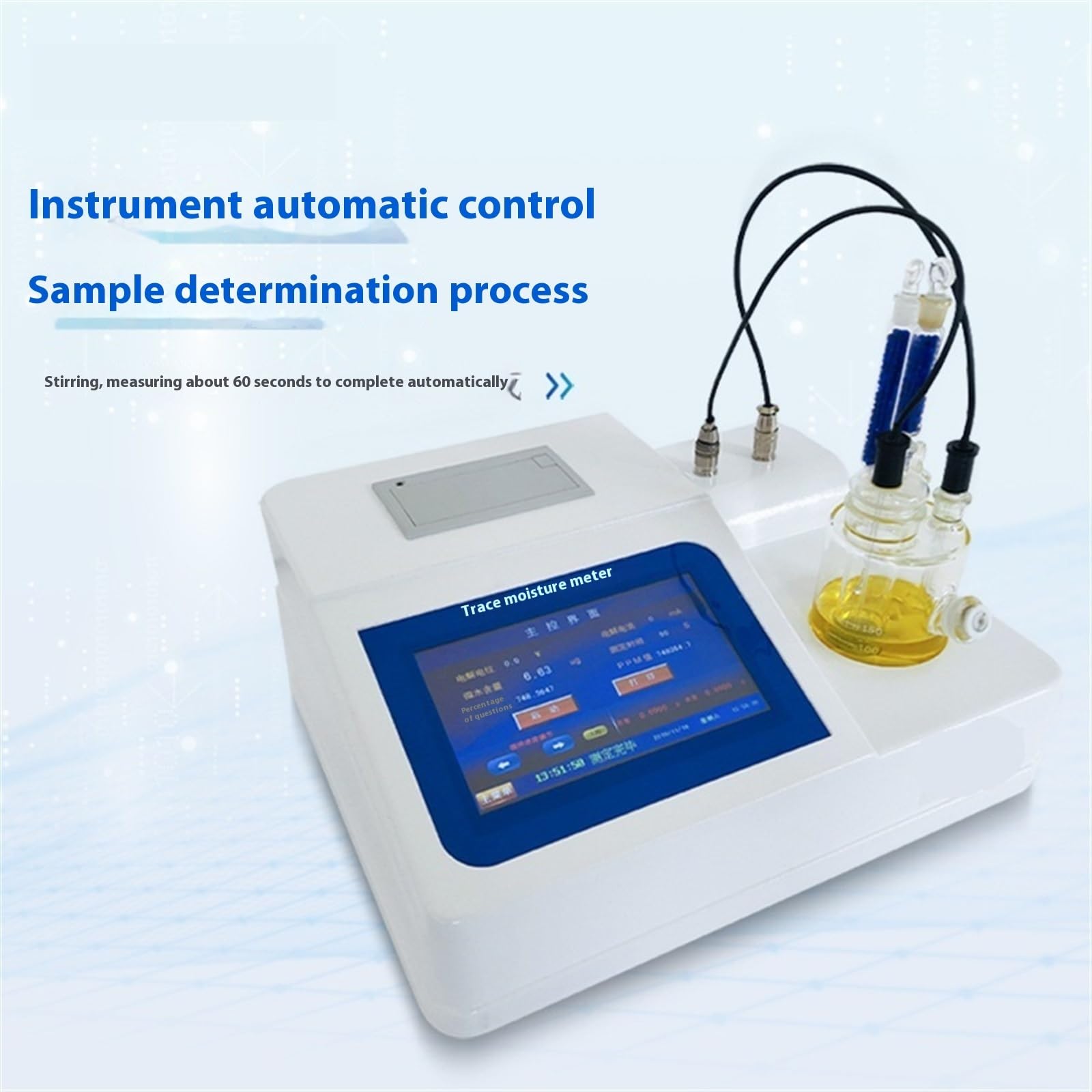 Spurenfeuchte-Analysator, Karl Titrator AutoTitrimeter, Genauigkeit 0,0001 (1 ppm), druckbarer Bericht
