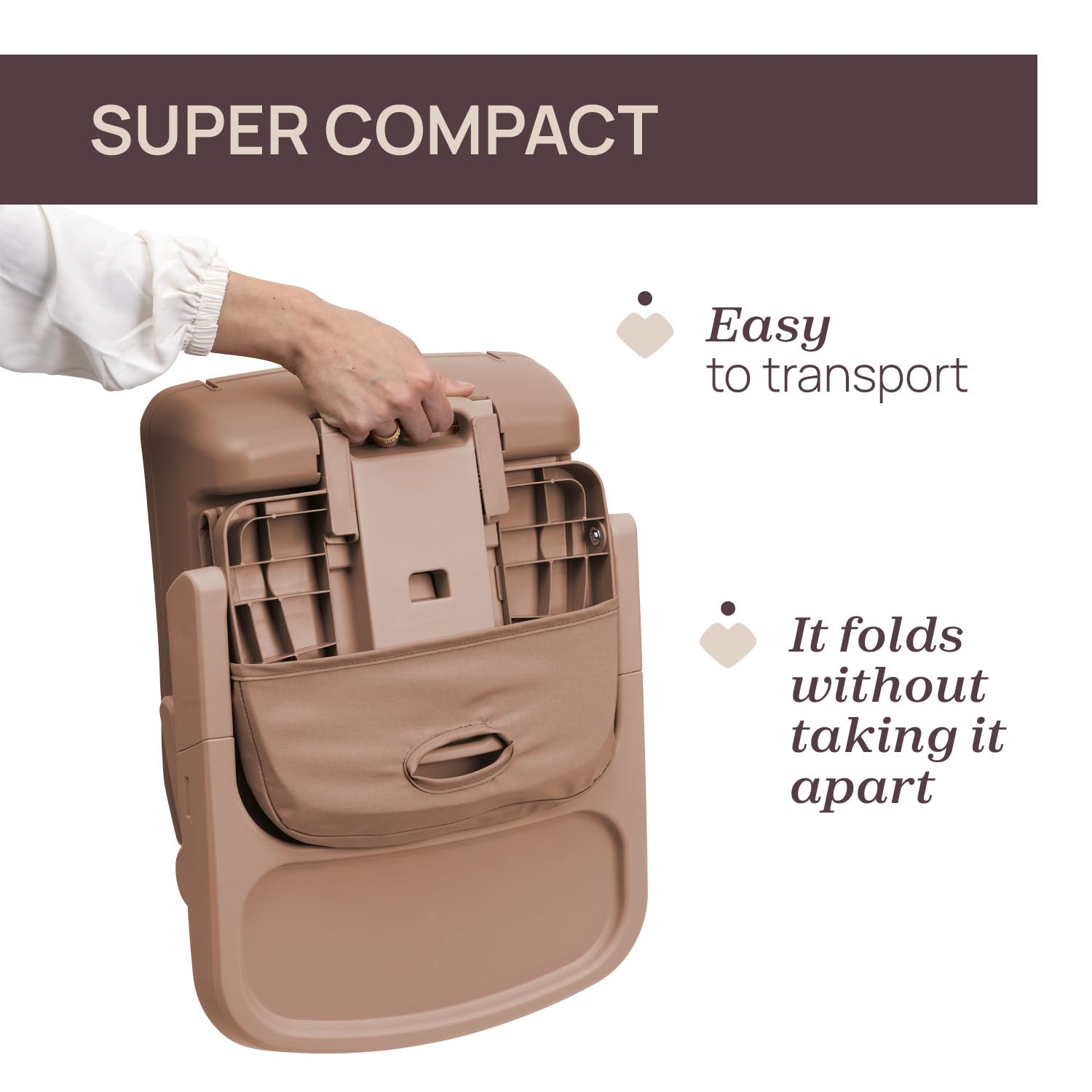 Chicco Bento Rehausseur de Chaise pour Enfants, 6-36 Mois, Siège Repas Rehausseur de Table, Portable, Hauteur Réglable, Plateau Amovible, Fermeture Compacte, Coussin Doux Amovible, Lavable en Machine