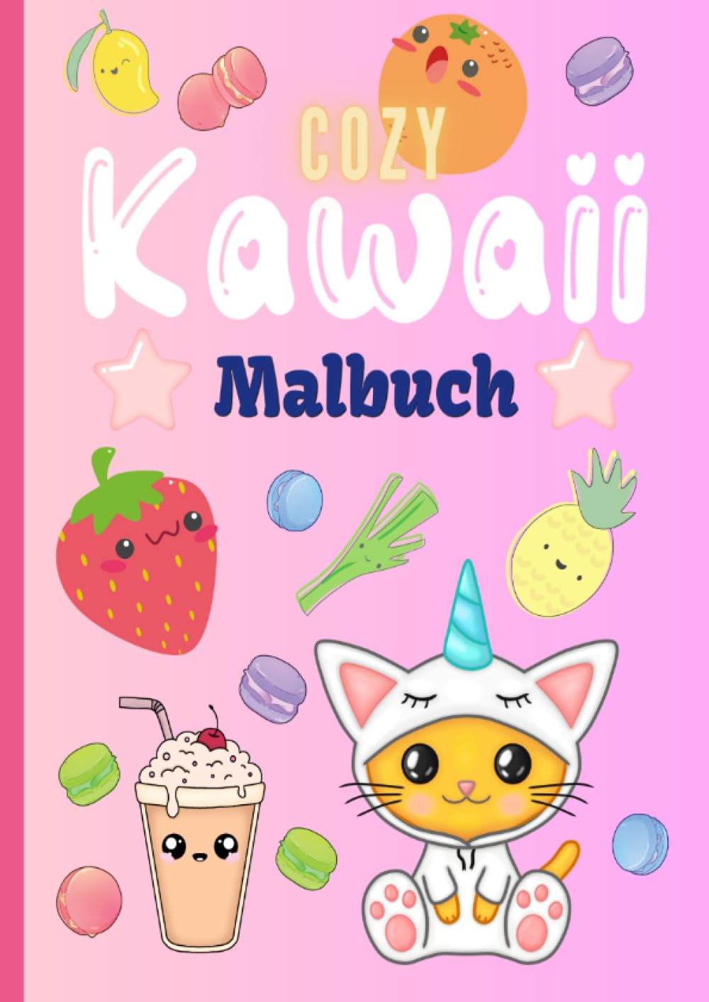 Cozy Kawaii Malbuch: 42 Süße Kawaii Malvorlagen für Kinder und Erwachsene