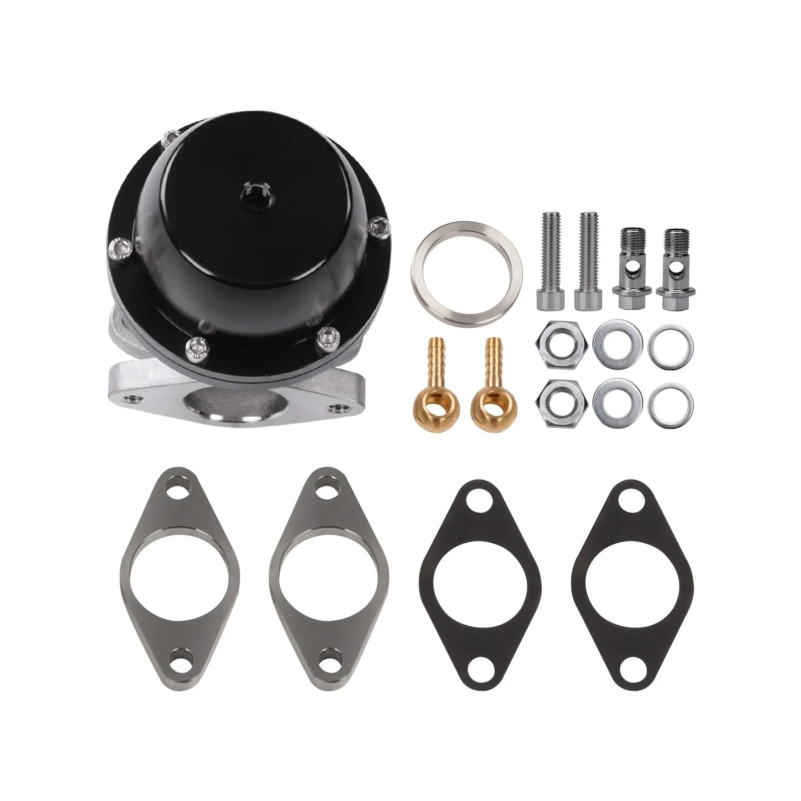 Pression Convertisseur Valve Kit 12 pièces pour E46 325i 2001 2002-2007 T3 T4 Turbo + refroidisseur intermédiaire + collecteur + BOV + soupape décharge