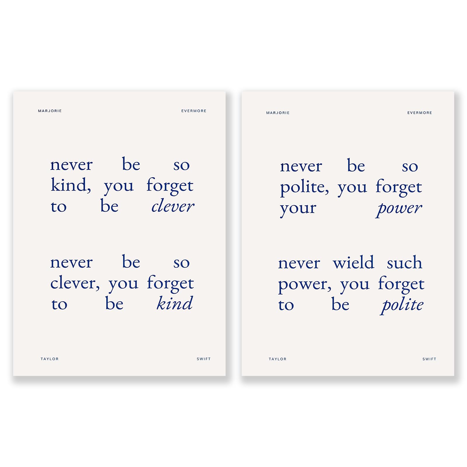 Music Lyrics Wall Art Taylor Song Posters Set of 2 Minimalist Aesthetic Canvas Print Picture for Living Room Bedroom Music Wall Decor 12x16in Unframed
