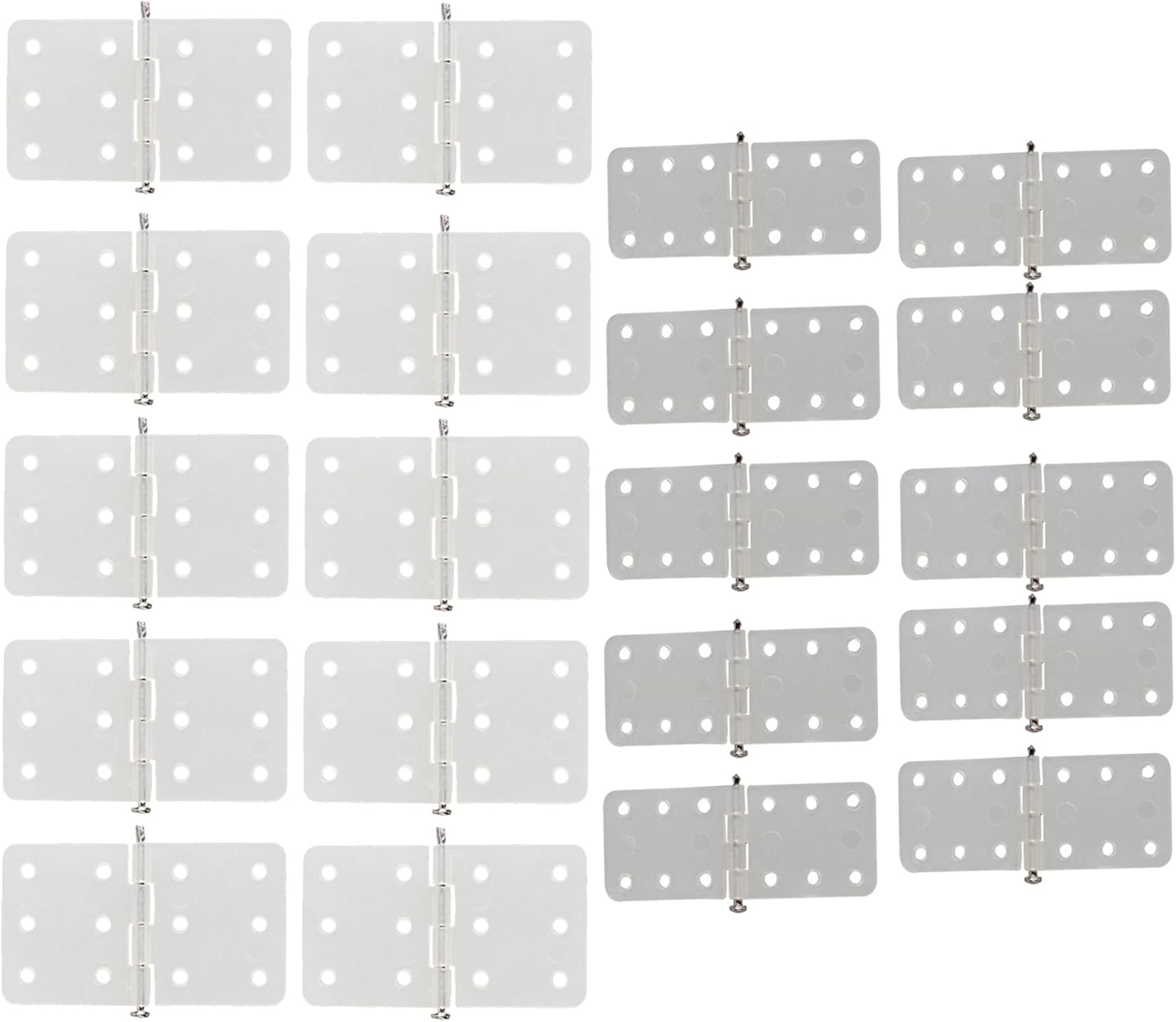 2 Sizes RC Airplane Nylon Hinges Model Replacement Parts Airplane Fixed Wing Set of 20