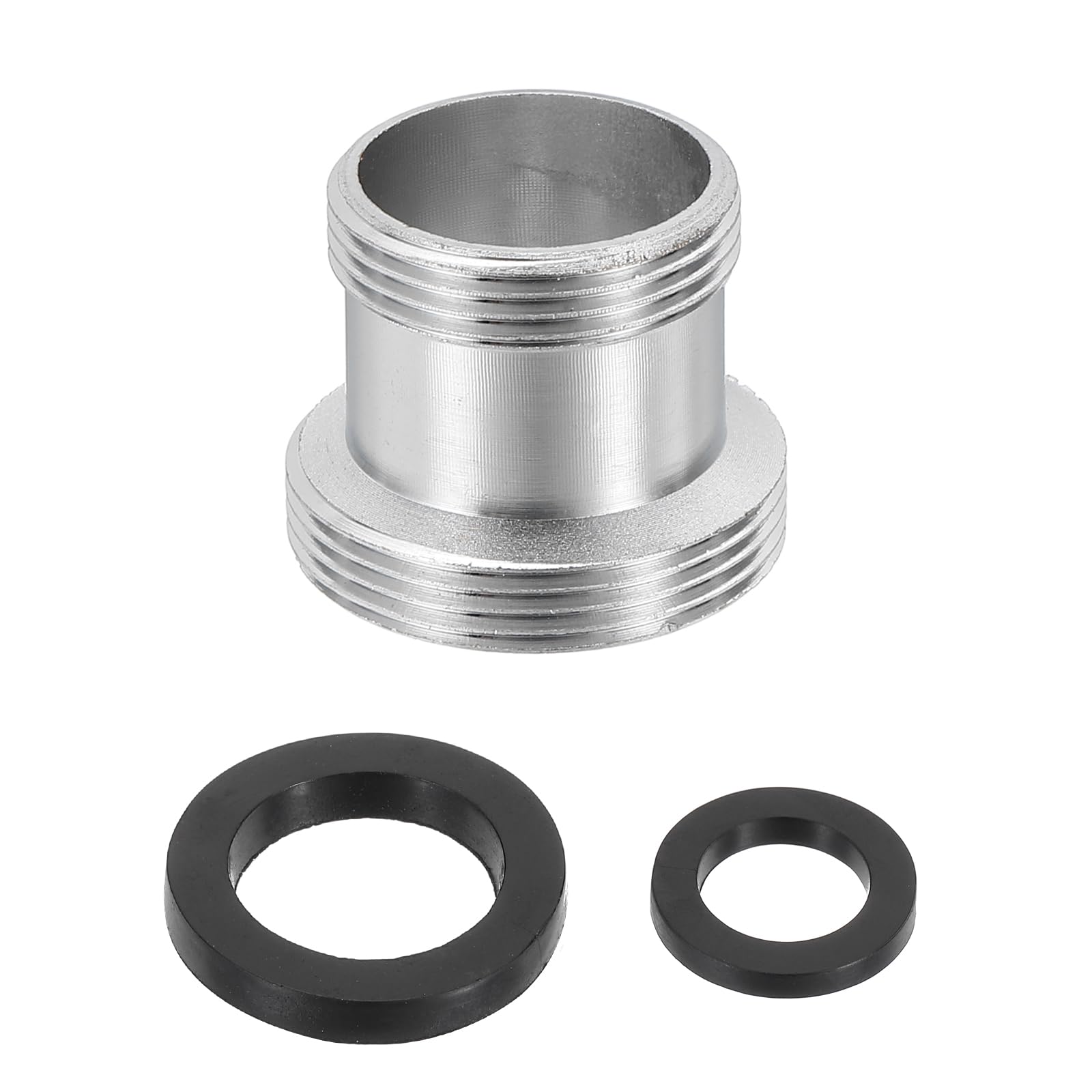 sourcing map Faucet Aerator Adapter, M18 Male to M22 Male with Washer, 18mm Length