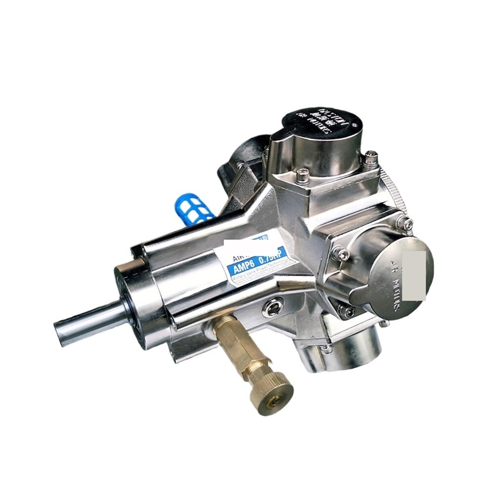 Motore pneumatico antideflagrante a pistone AMP6-T, motore pneumatico for apparecchiature for l'industria chimica, farmaceutica, e vernici e dei rivestimenti