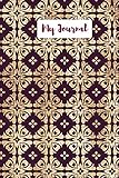  My Journal: Gold circle pattern design Elegant plum and gold blank lined journal (Plum and Gold Opulence Collection)