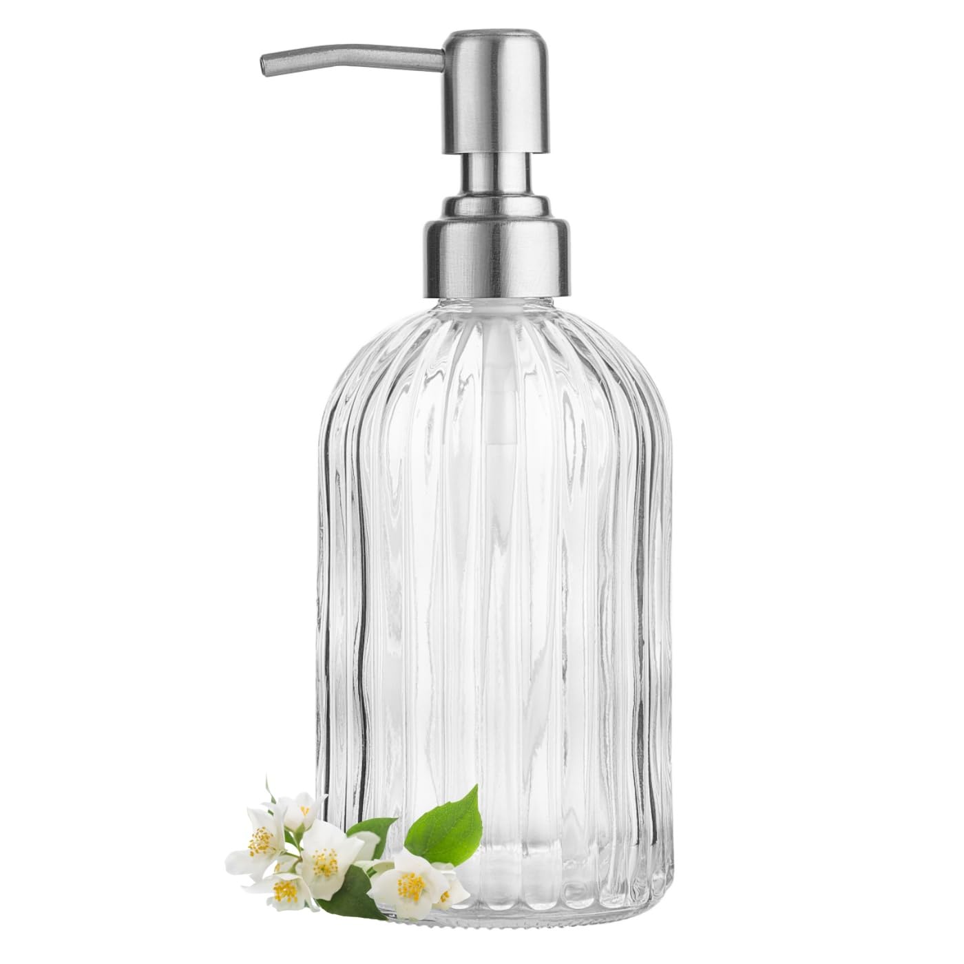 Clear Glass Soap Dispenser