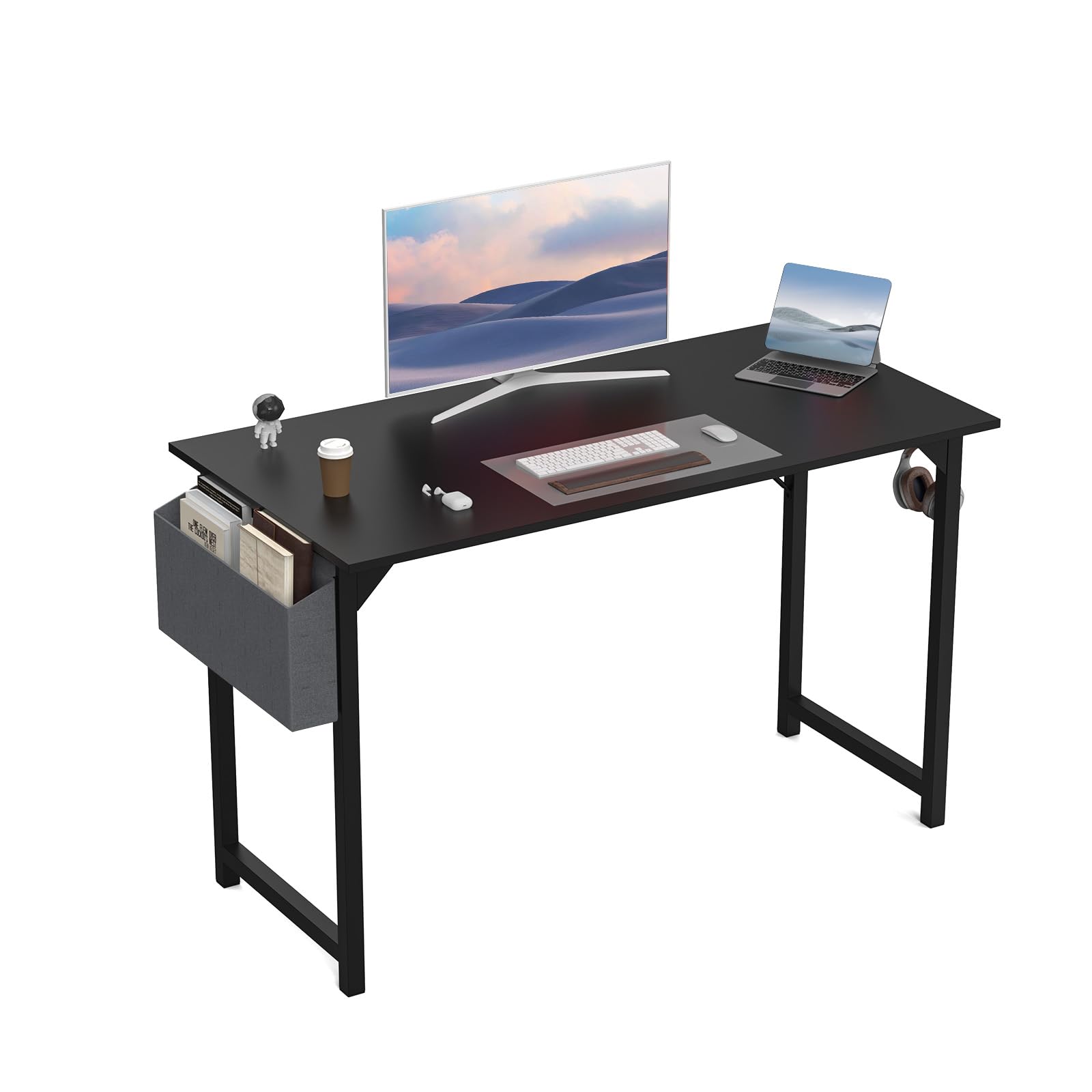 DUMOS 50 Inch Computer Office Desk Modern Simple Style Writing Study Work PC Table for Home Bedroom - Modern oak