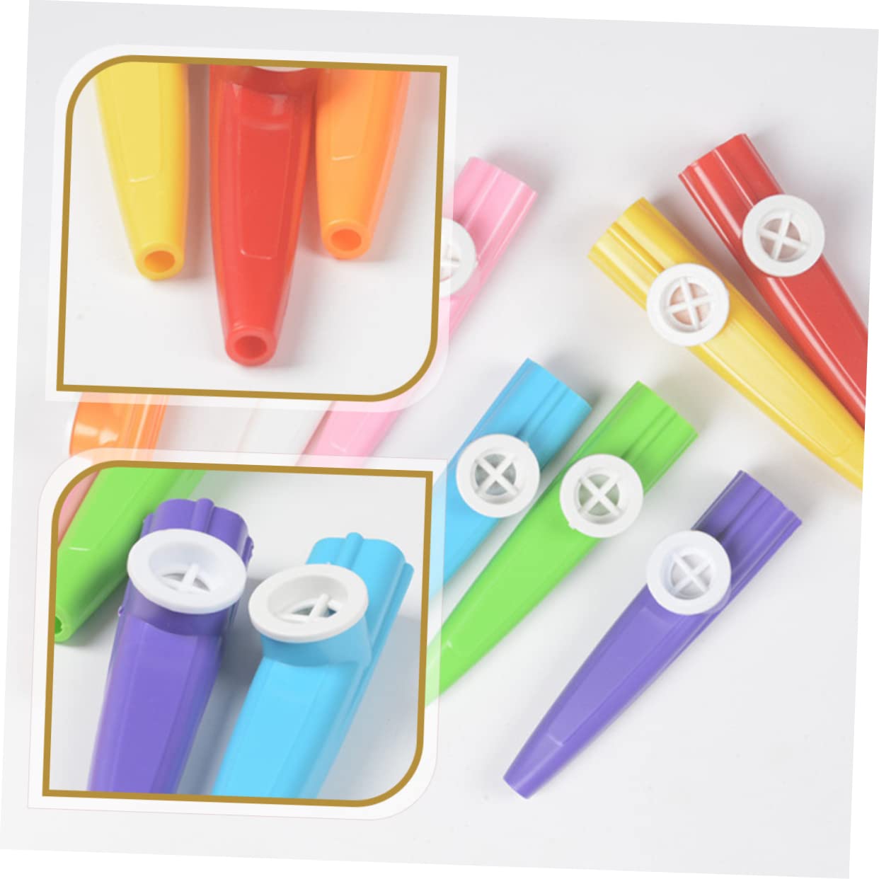 Vaguelly Kinder Kazoo Musikinstrument 50 Stück Kunststoff Kazoos Für Kinder Leicht Zu Spielen Lernspielzeug Für Musikförderung Und Freizeitaktivitäten
