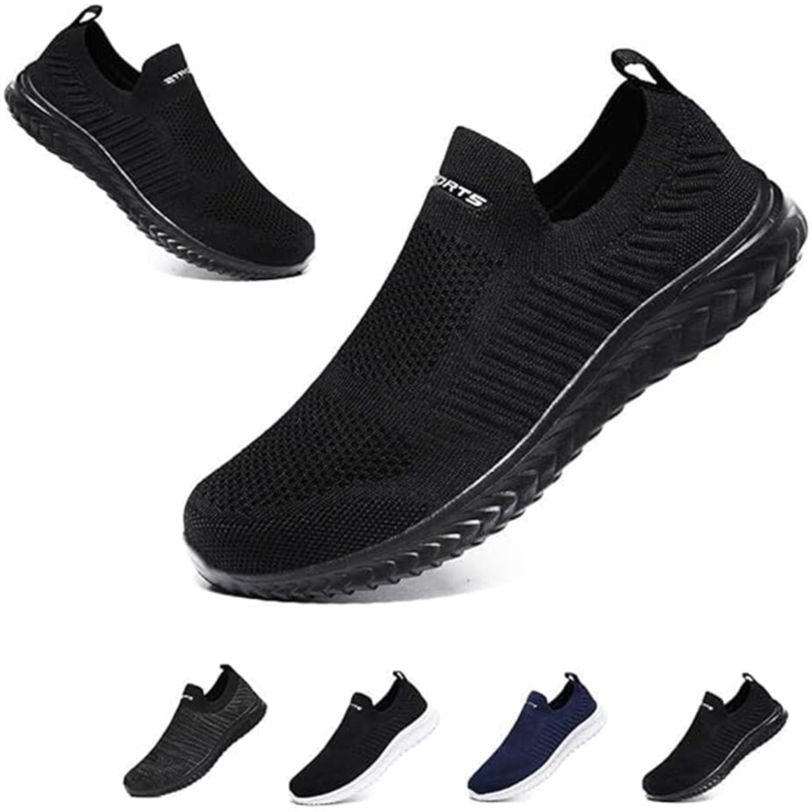 Hanani Slip On Sneakers Herren Damen Nurse Schuhe Walkingschuhe Outdoor Turnschuhe Sportschuhe Gym Bequem Leichte Schuhe Atmungsaktiv Freizeitschuhe Memory Foam Fitness Sporthalle