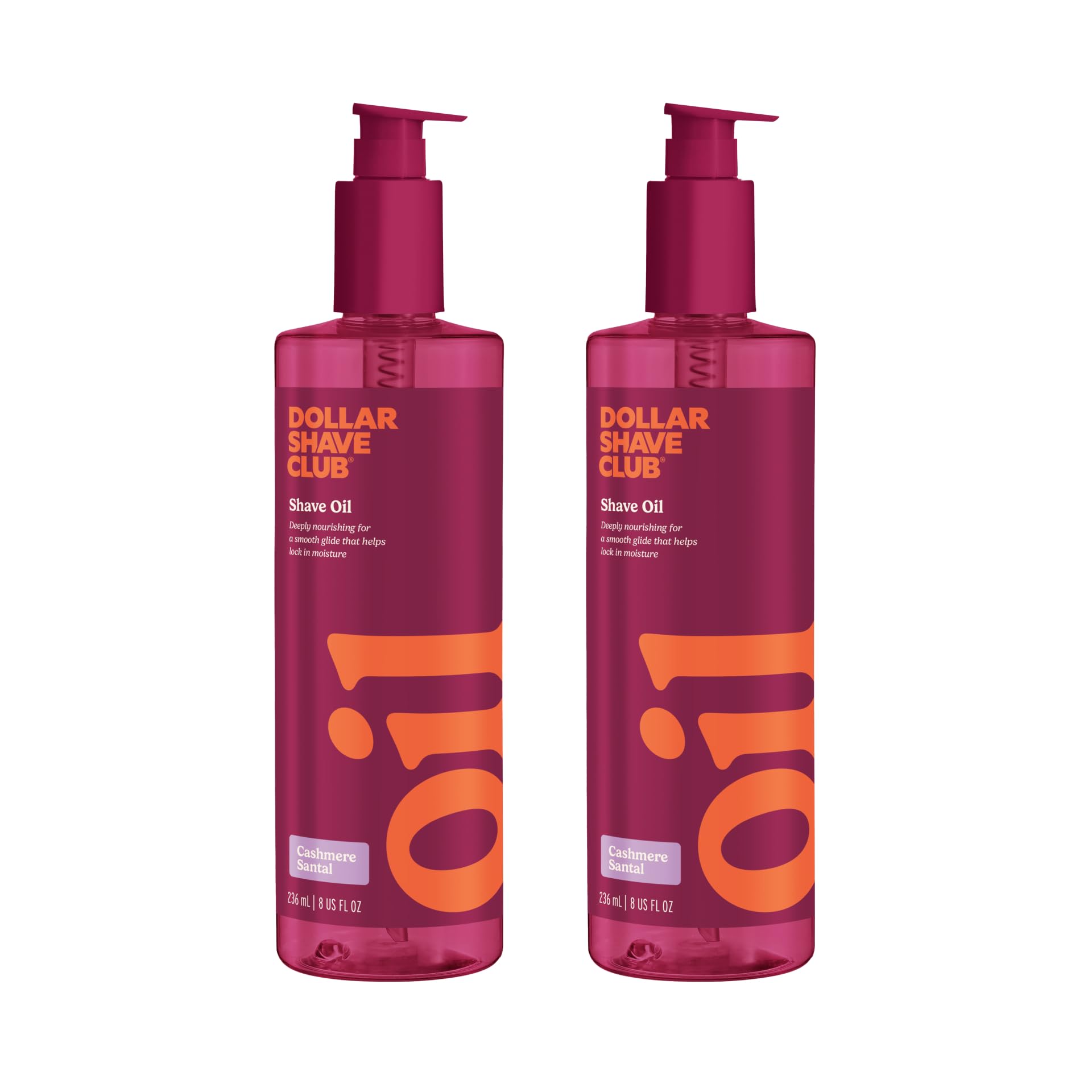 Dollar Shave Club For Women | Shave Oil 8oz (2 Pack) | Easy Glide Shave Aid