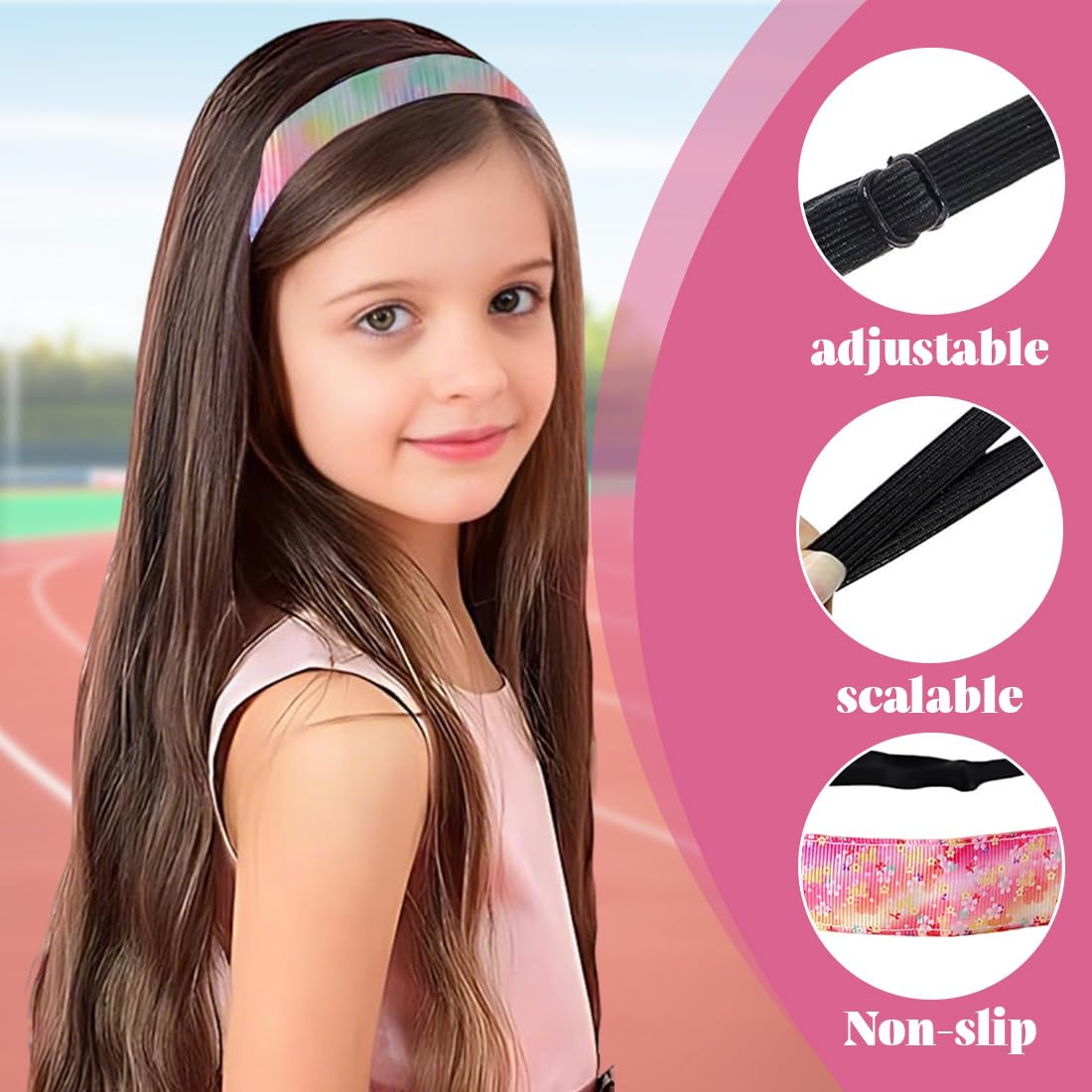 4 Pezzi Fasce per Capelli Bambina Bambini Fascia Fasce Elastiche per Decorazione Capelli Bambina Bimba,Fascia per Capelli per Ragazza, Elastiche Tie Dye Fasce Capelli,Accessori per Capelli