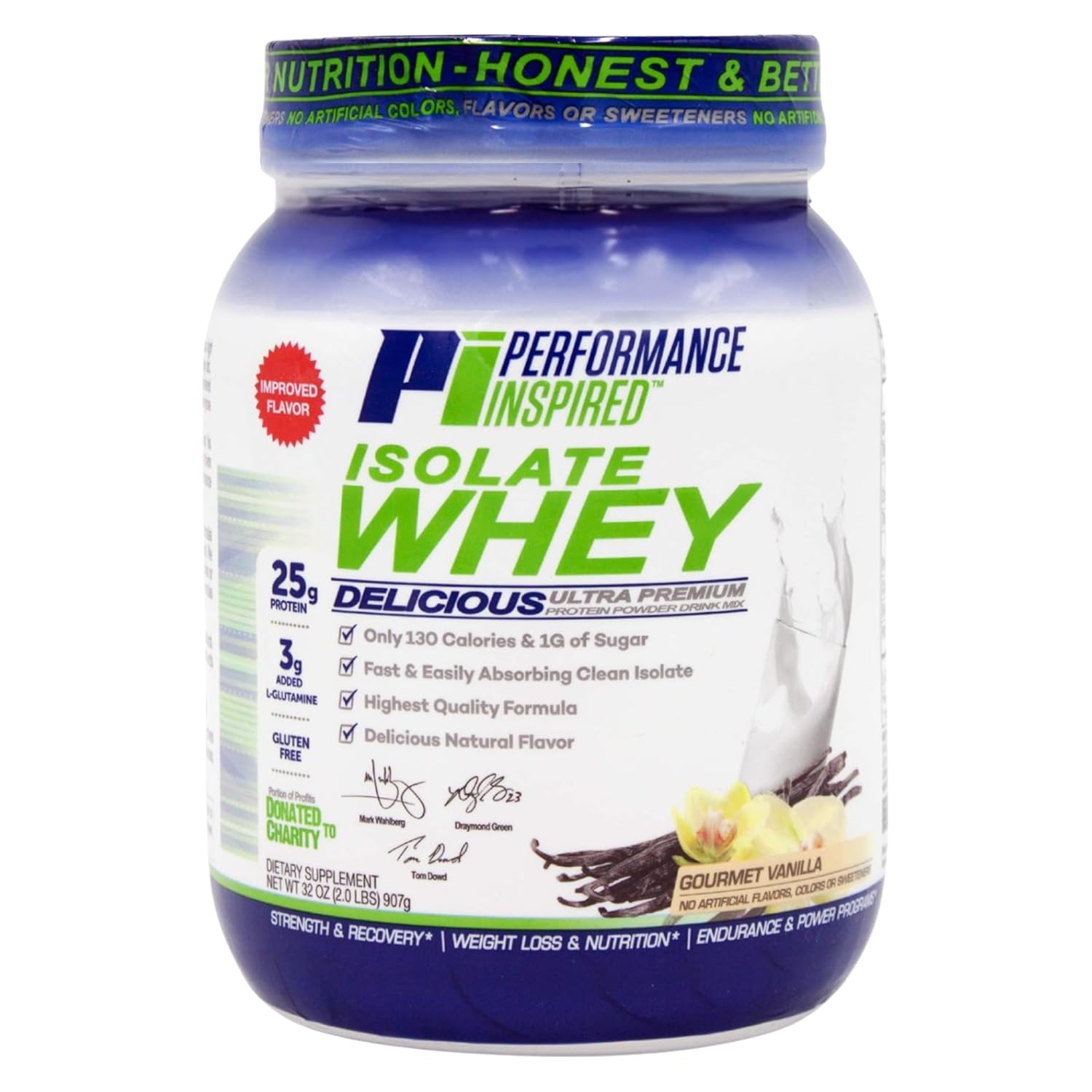 PERFORMANCE INSPIRED Whey Protein Isolado sabor Baunilha 25 g, 25 porções, 908 g