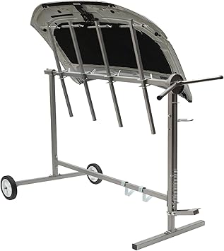 360Auto Body Paint Stand, Heavy Duty Car Body Paint Rack with 2 Wheels & 4 Hooks, Car Bumper Stands for Car Bumper Stands, Car Maintenance Painting