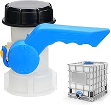 Noosverl IBC Tank Zubehör,IBC Container Klappenhahn DN40 (62mm) Absperrhahn Tank Adapter, IBC Wassertank Adapter Universal Klappenhah für Wassertank,IBC Container Wassertank zubehör