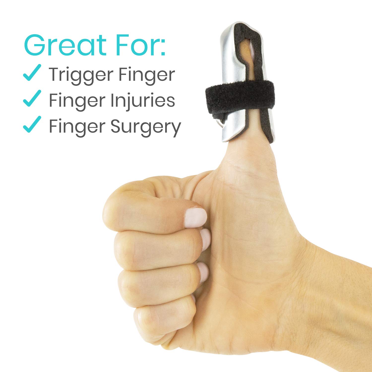 Vive Finger Splints Mallet Brace For Trigger, Middle, Pinky, Ring