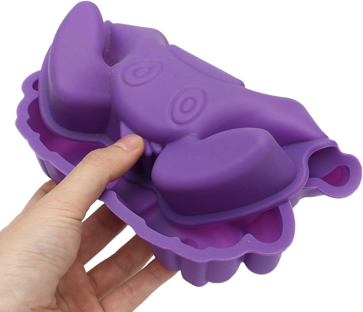 MoldFun Large Dog Baking Mold Dog Non-stick Silicone Pan Mold for Cake, Muffin, Loaf, Bread, Toast, Mousse, Scone (Random Color)