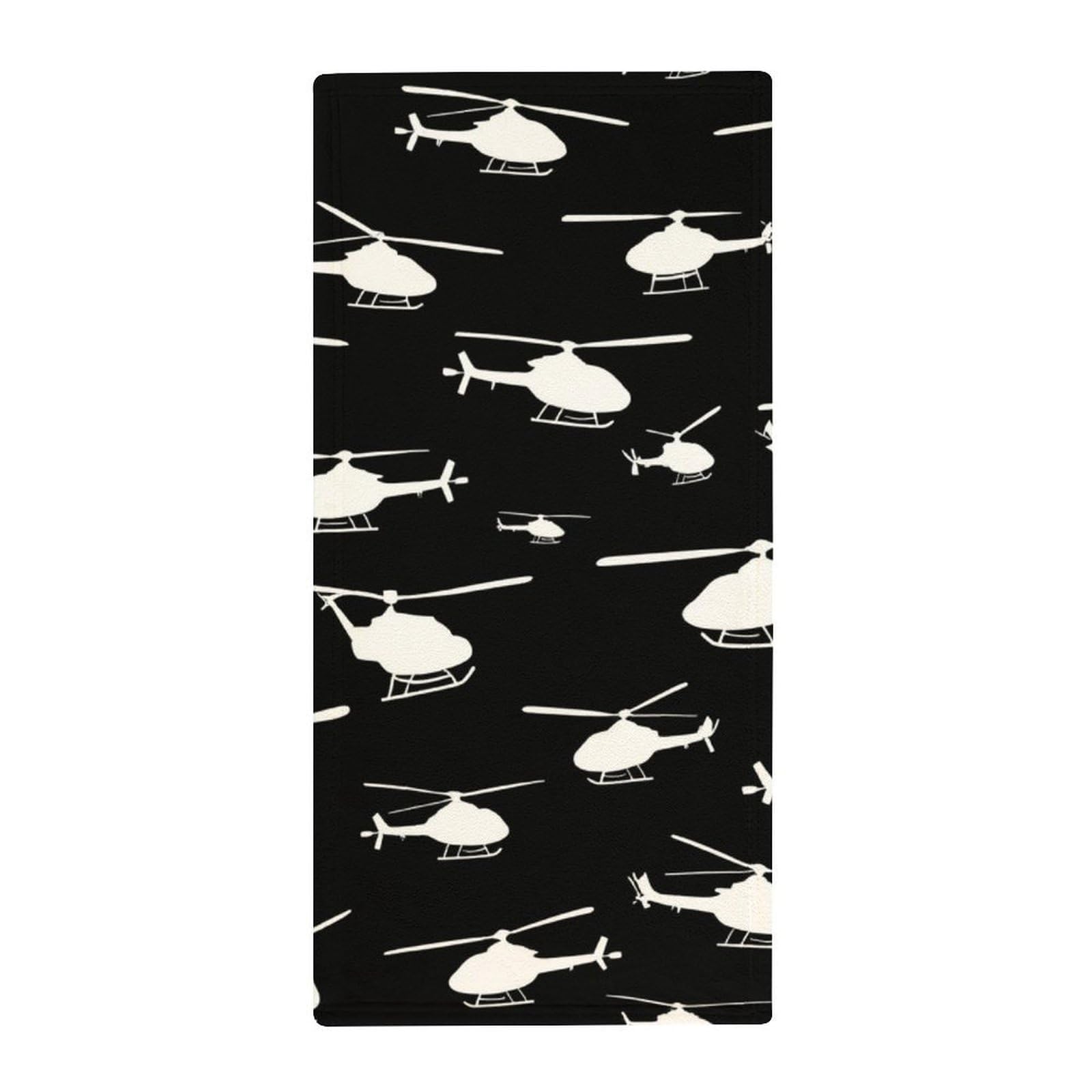 Anceky Luxury Spa Towels for Face & Body, Helicopter Black Soft Absorbent Hand Towels, Luxury Quick-Dry Design