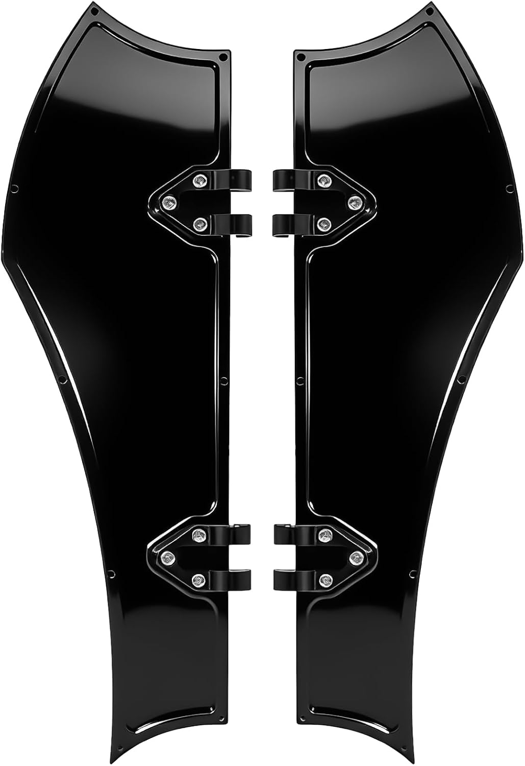 Black Front Ride Floor Board Floorboards Driver Rider Anti-Slip Foot Board for Harley Touring/Street Glide/Road King/Road Glide/Electra Glide/Ultra 1986-2025, Softail 1986-2017 Models