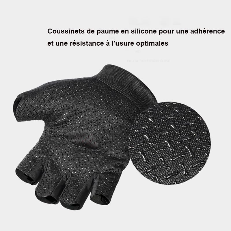Miniatura 3 de INOGIH Guantes de ejercicio de entrenamiento para hombres y mujeres, guantes de gimnasio ligeros para levantamiento de pesas, ciclismo, entrenamiento