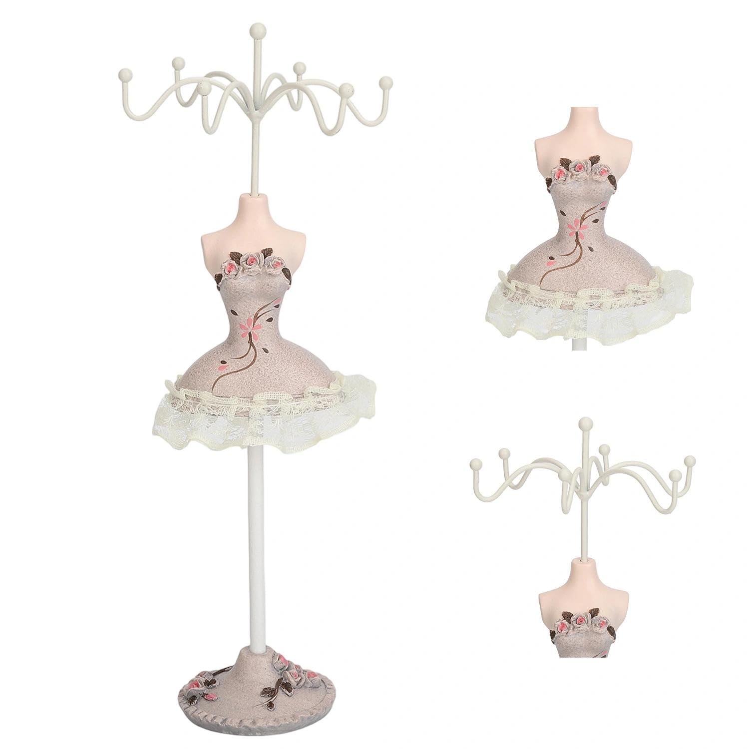 Tissting Jewelry Stand Holder Model Princess Dress Earring Displays Stand