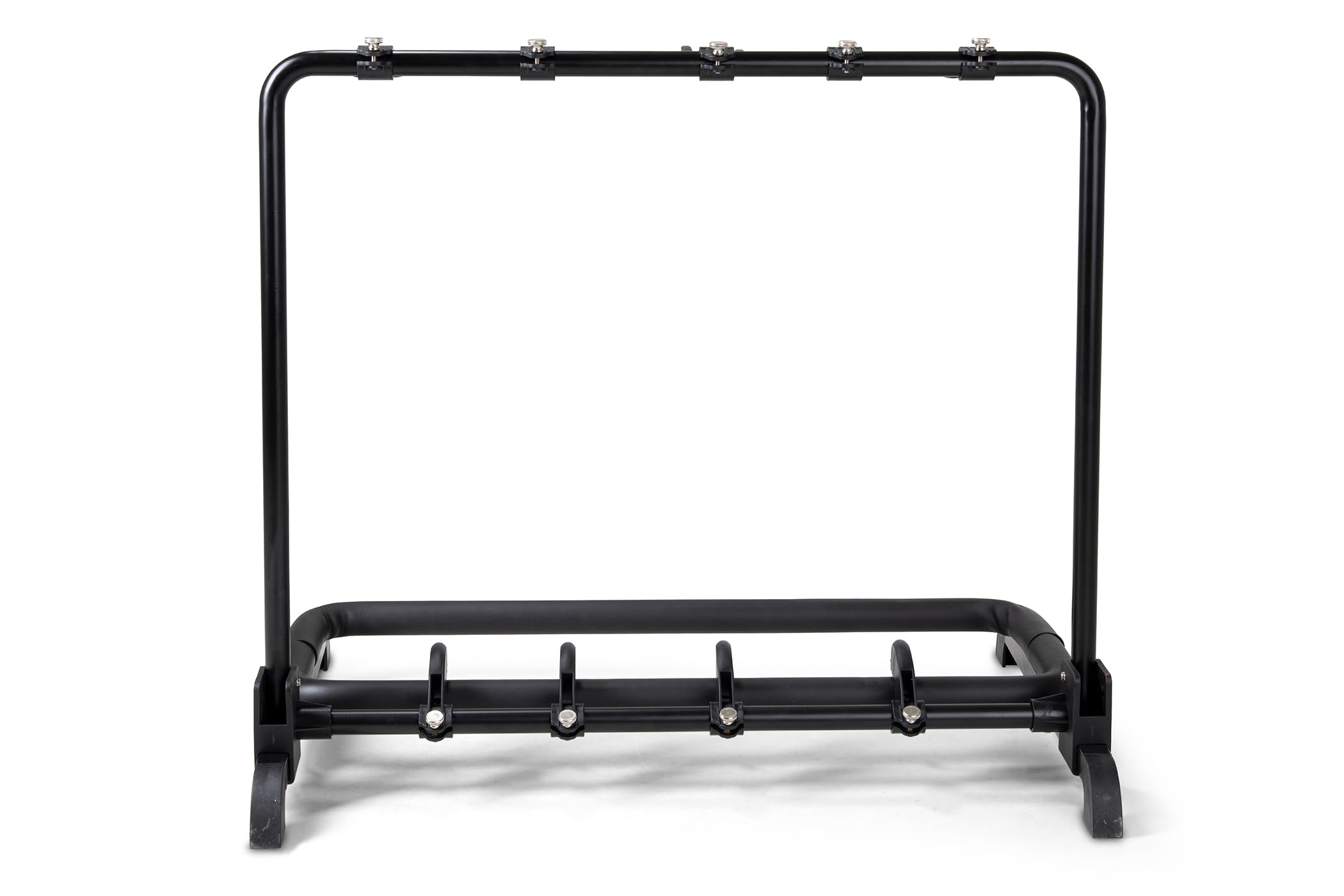 GEWA stojak na gitary Multi-stojak - na 5 instrumentów - regulowany - również do gitar Roundback, czarny, GS-105B