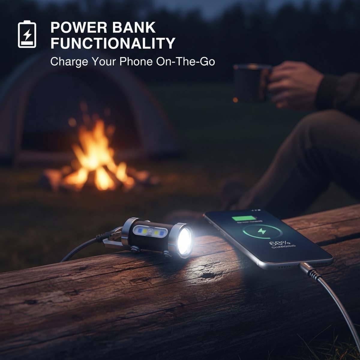 Yuonry Portachiavi portatile ricaricabile luminoso caricabatterie per telefono, mini torcia portachiavi, 7 modalità di illuminazione, 1200 lumen EDC impermeabile portachiavi torcia (4 pezzi)