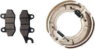 MMG Front Brake Pads + Rear Drum Shoe Kit, GY6 150cc, Ceramic