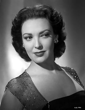 Linda Darnell posed wearing Sexy Dress in Black and White Photo Print 8 x 10