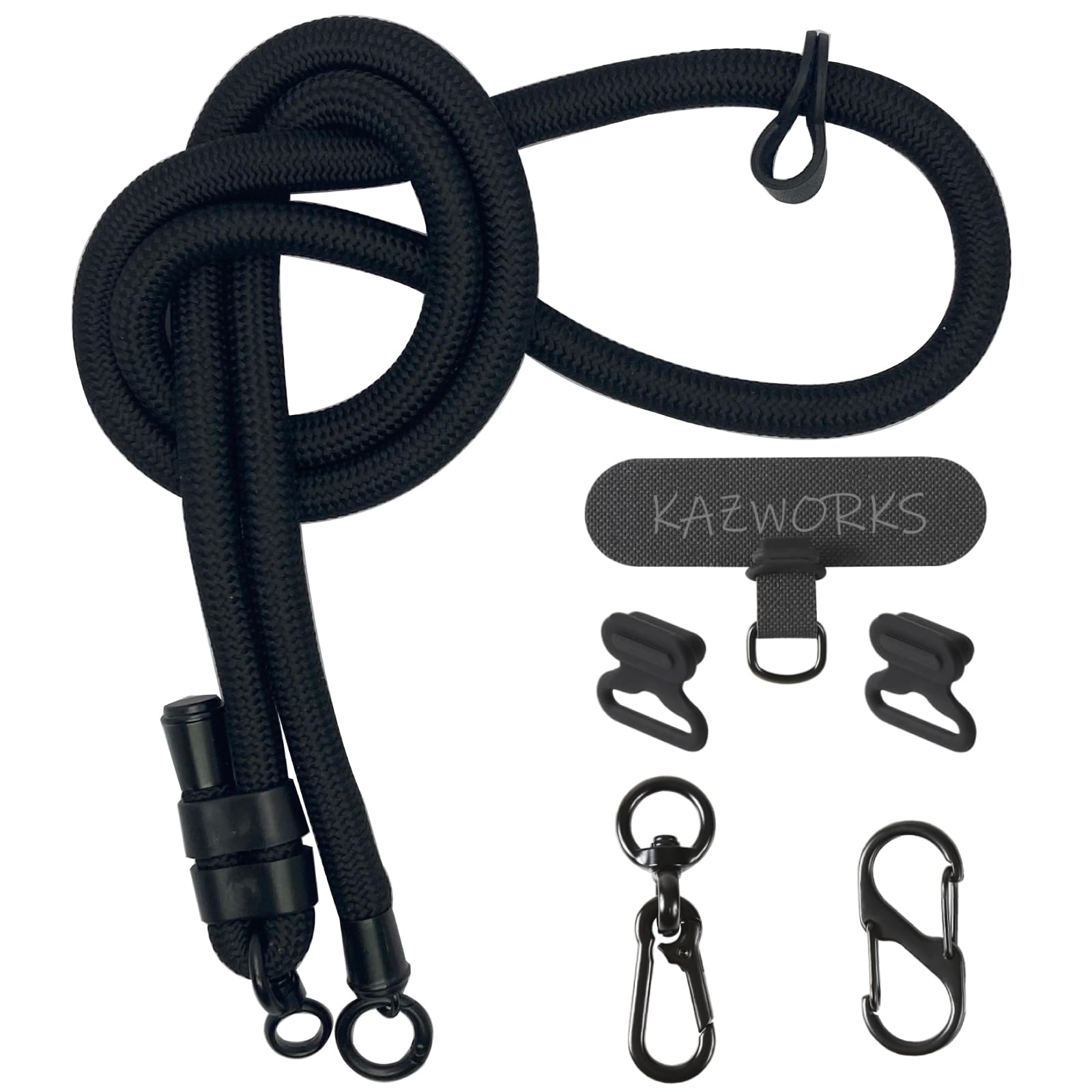 kazworks Cell Phone Lanyard Phone Strap Crossbody Thick Rope Phone Sling 49in-65in(125cm-165cm) Adjustable