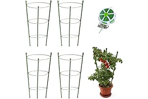 4-Pack Adjustable Vegetable Cages for Optimal Plant Support in the Garden