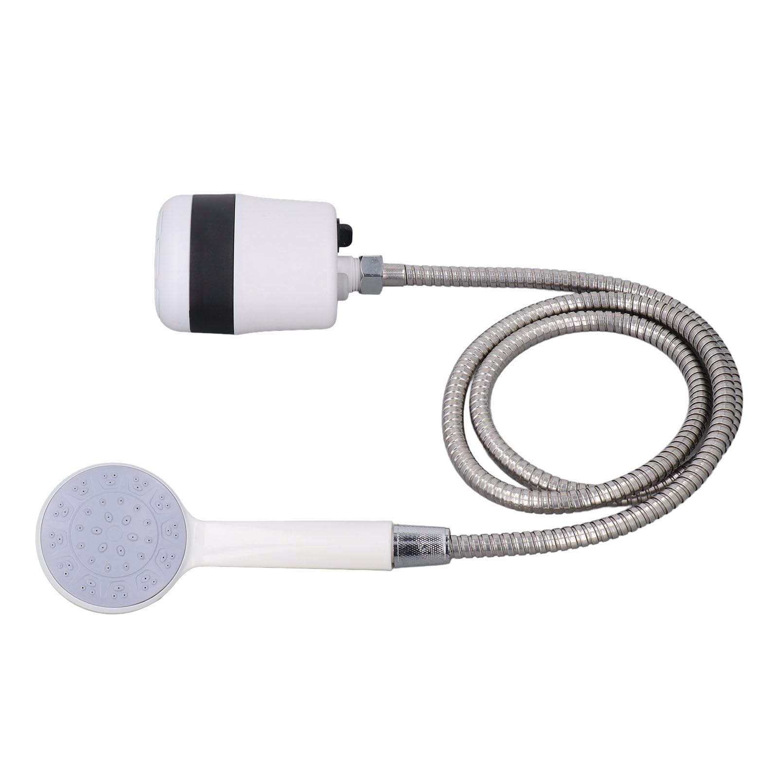 Doccia da campeggio portatile compatta ricaricabile, ricaricabile tramite USB, 2200 mAh, per viaggi, escursionismo