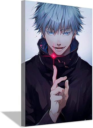 Amazon Co Jp 油絵 呪術廻戦 アートパネル ポスター アニメキャラクター 装飾画 アートフレーム 人気 インテリア モダン おしゃれ 寝室の装飾 壁飾り 飾り絵 新築飾り 贈り物40x50cm フレームレス ホーム キッチン