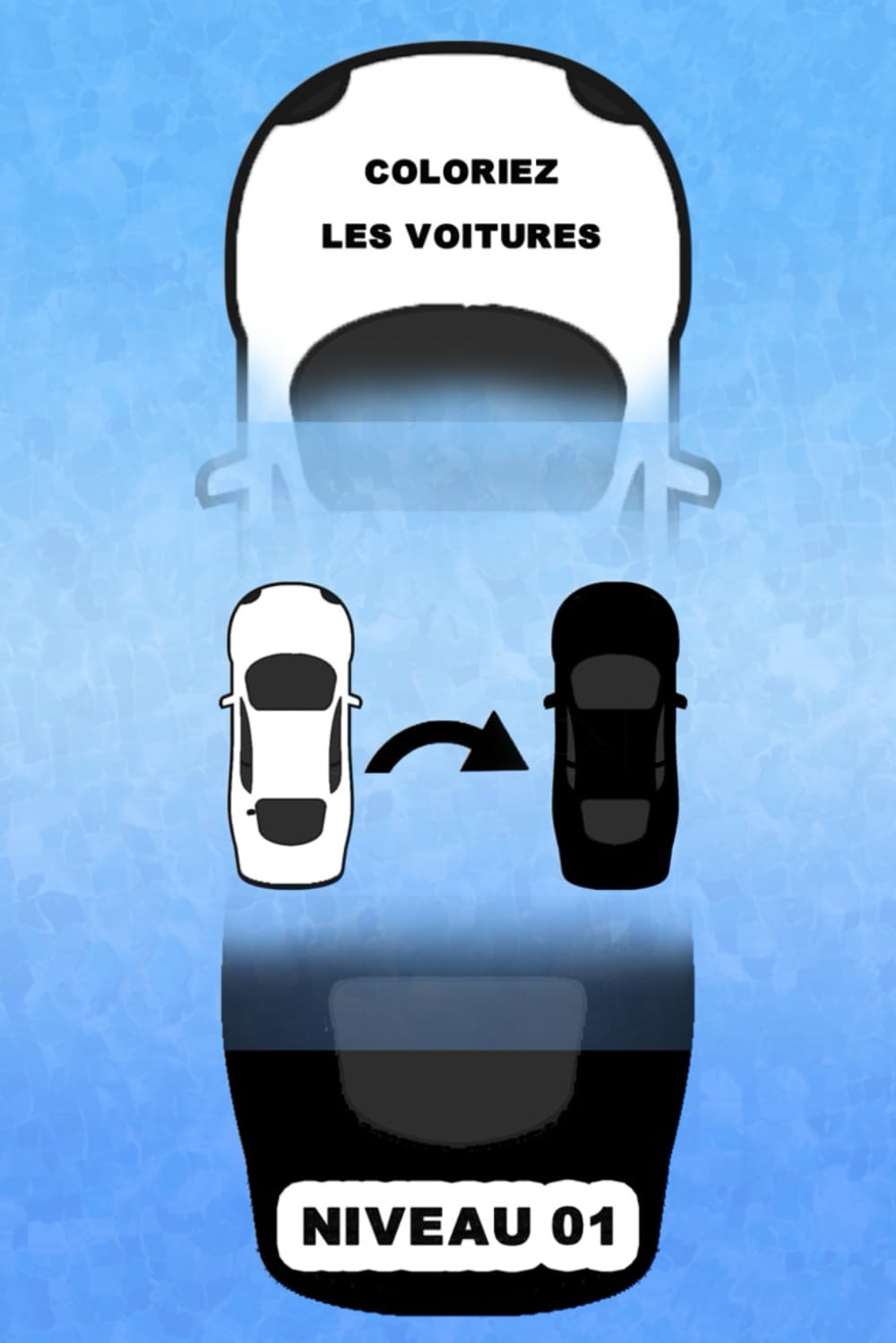 Coloriez les voitures: Coloriez une seule voiture pour corriger l’équation