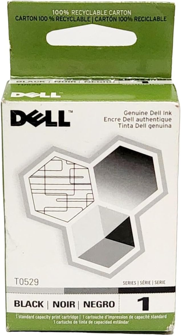 Dell Computer T0529 1 Standard Capacity Black Ink Cartridge for A920/720