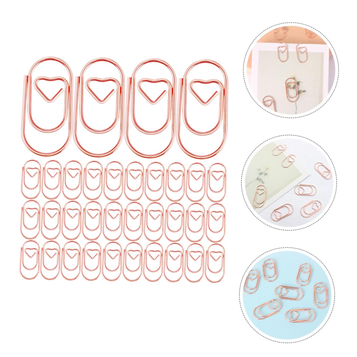 DOITOOL Clips De Metal Forma De Perfectos Para Organizar Oficina Y Diseño Y Compacto 200 Piezas X 5