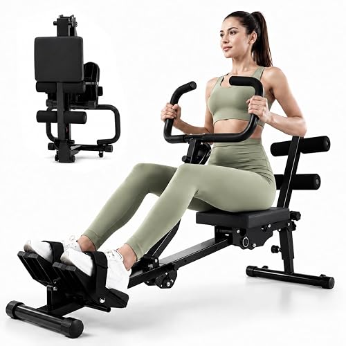 Sportneer Foldable Hydraulic Rowing Machine 12-Level product photo (Rowing Machines) — ScooterReviewPro review