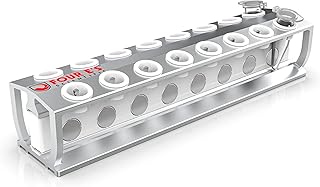 4E's USA Magnetic Rack Separator for DNA - Magnetic Separator for Purification of DNA, RNA Holds 16 (1.5 mL) Eppendorf Tubes, Microcentrifuge Tubes - Model MRK100216
