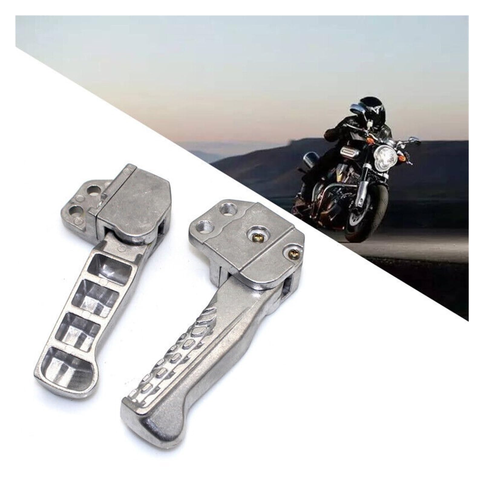 Pedal Descanso Motocicleta Estriberas Universales Modificadas para Motocicleta Estriberas para Reposapiés Jinete Estriberas para Pedal Pedal Antideslizante Pedales
